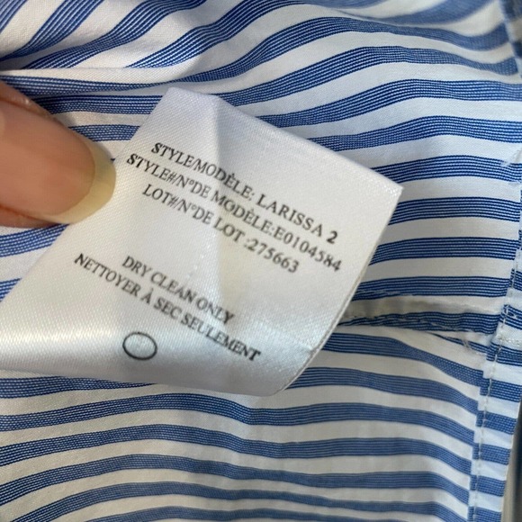 Theory Larissa 2 Button Up Career Minimalist Top - Picture 9 of 12